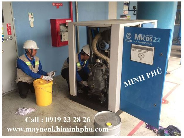 Bảo dưỡng máy nén khí Micos 22 - Máy Nén Khí Minh Phú - Công Ty TNHH Máy Và Dịch Vụ Kỹ Thuật Minh Phú